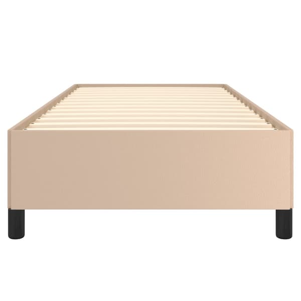 vidaXL sengestel cappuccino 90x200 cm kunstlæder
