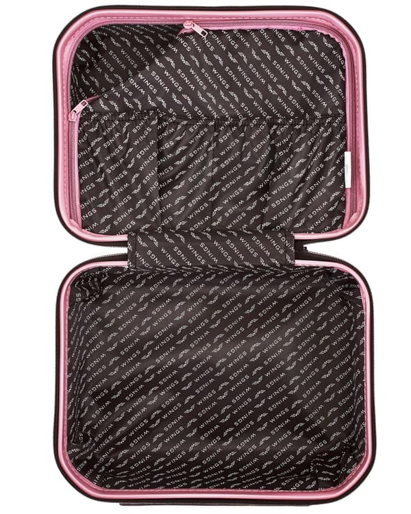 Wings CRAKE resefodral sminkväska 14" roséguld