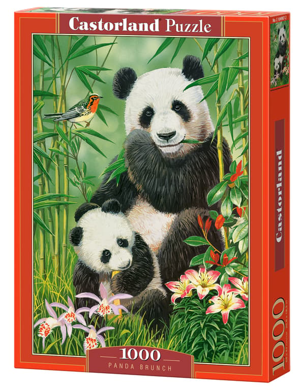 Pussel 1000 bitar C-104987-2 Panda Brunch