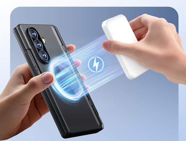 Etui til Samsung Galaxy Z Fold7 5G, med privacy glas, sort
