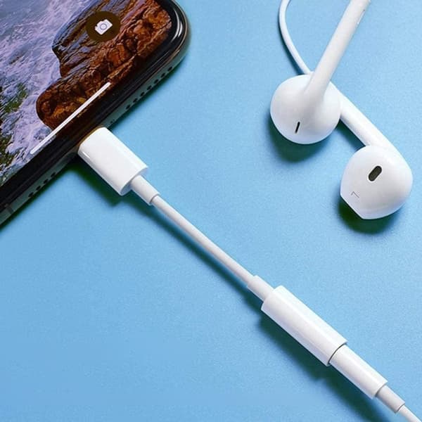 Hörlursadapter iPhone iPad Lightning minijack 3,5 mm Apple MFI 2 st