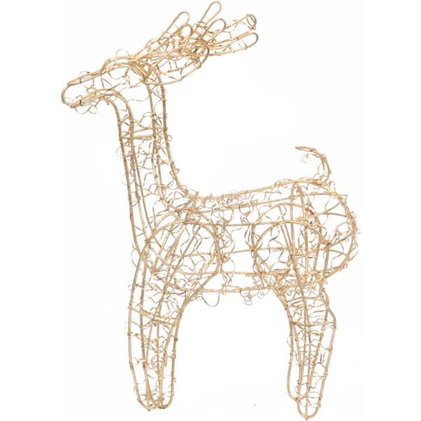 Guldtråd Dekorativ Rensdyr - Julekugle 30 cm