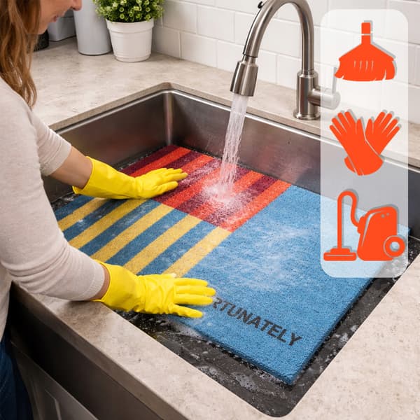 [pakke] Dørmåtte 40x60cm Moderne Vinyl Loop Måtte D28865