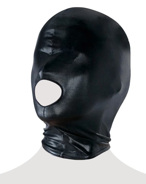 Bad Kitty Sort Maske med Mundhul Wetlook Elastik