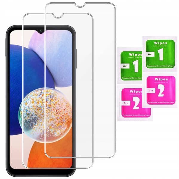 2x Härdat glas för Samsung Galaxy A14 5G | 2-pack