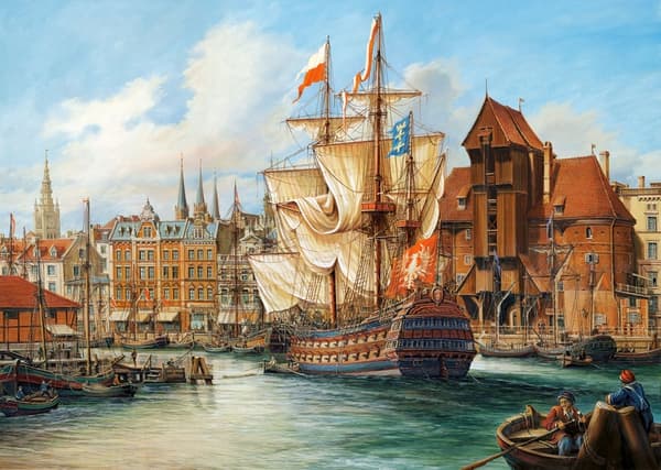 Pussel 1000 bitar C-102914-2 Kopia av: Gamla Gdańsk