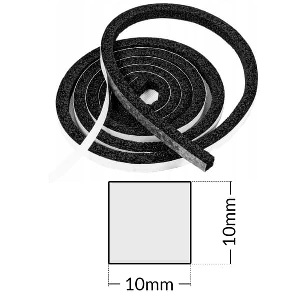 Heckermann ikkunatiiviste 1x1cm - 1m