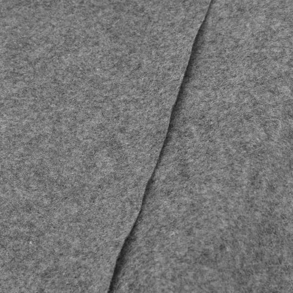 vidaXL Poolmatta ljusgrå Ø366 cm polyestergeotextil