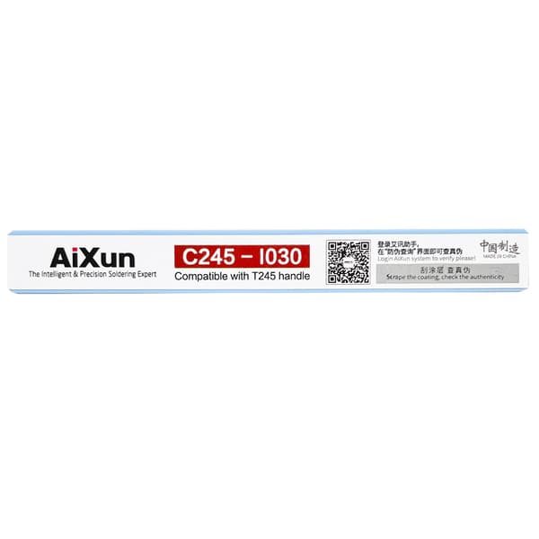 Aixun C245-I030 precisionslödspets, rak typ I, 0,3 mm