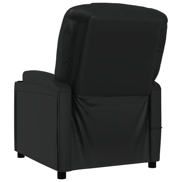 vidaXL massagestol, sort, kunstlæder