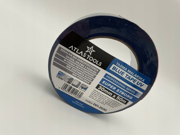 ATLAS TOOLS PRO BLÅ MÅLNINGSTEJP SUPERSTARK UV 14 dagar 30mm/50m