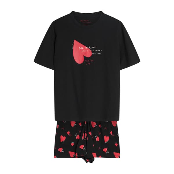 Elain Henderson Damepyjamas | Sort 2XL