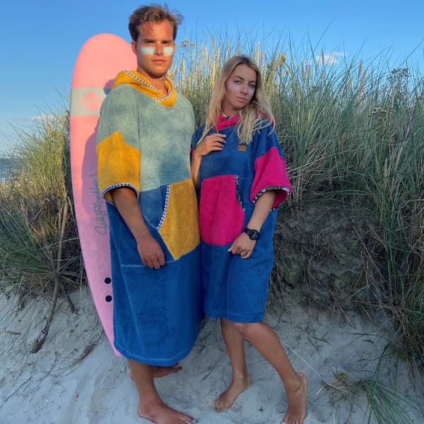 Surfponcho California - bomull M DAM längd 105cm