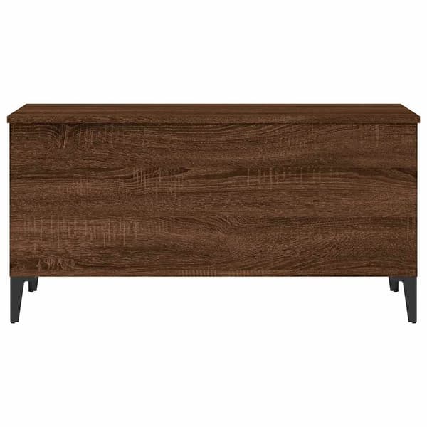 vidaXL sofabord brunt egetræ 90x44,5x45 cm
