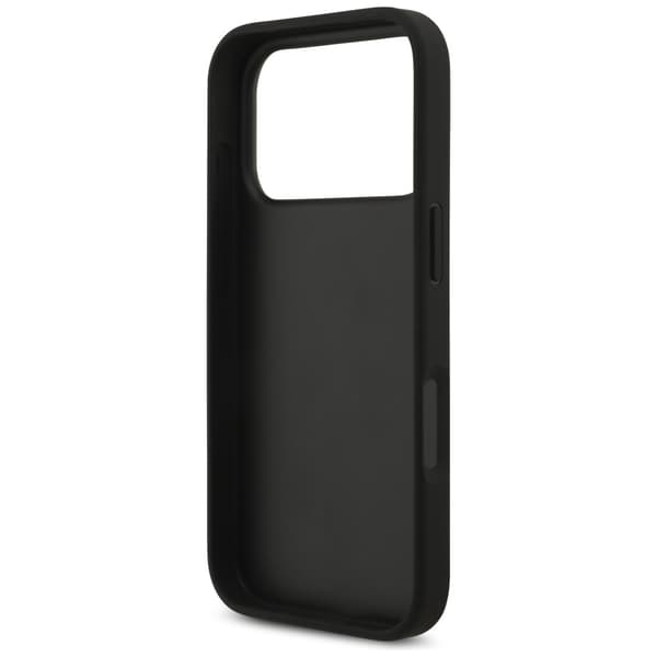 Guess Grained Big 4G & Classic Logo cover til iPhone 17 Pro, sort