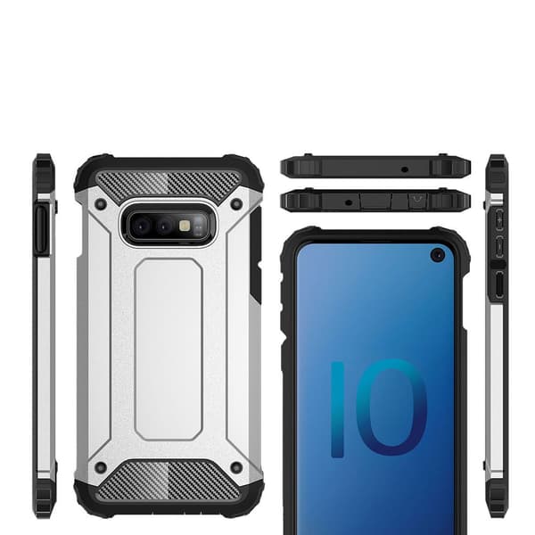 TECH ARMOR cover til Samsung Galaxy S10E - Sølv