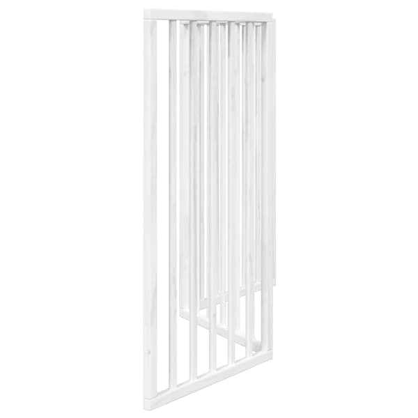 vidaXL foldbart sikkerhedsgitter til hunde, 3 paneler, hvid, 150 cm