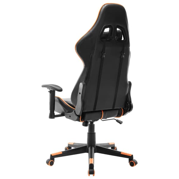 vidaXL gamingstol, sort og orange, kunstlæder