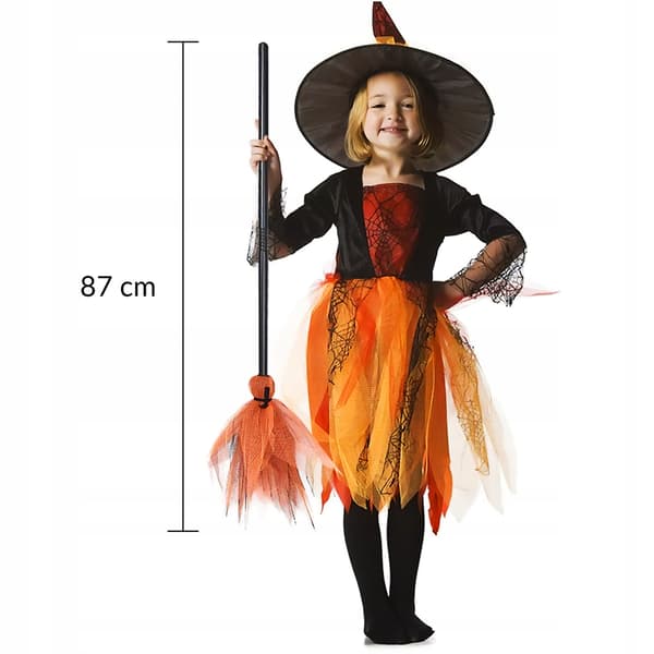 Heksekost Halloween-tilbehør 87 cm