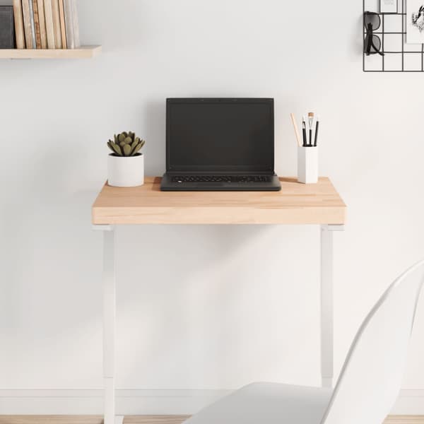 vidaXL bordplade 60x40x4 cm rektangulær massiv bøgetræ