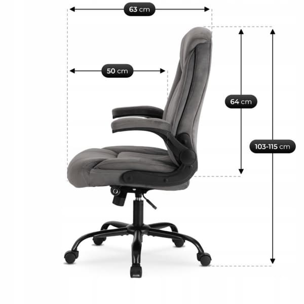 COMFORT drejelig kontorstol, moderne grå