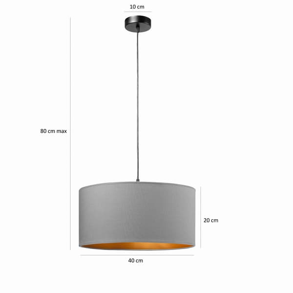 Tornado AD1 lampa grå-guld