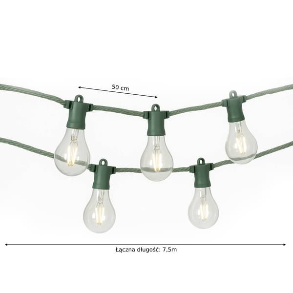 LED-valoköysi juuttiköydellä