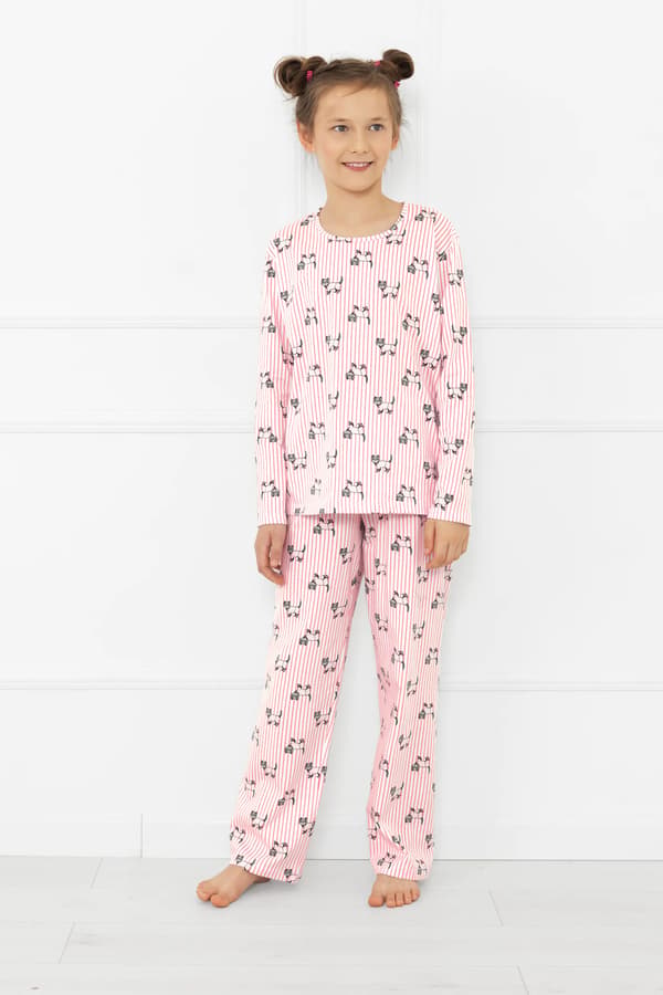 Flickpyjamas, långärmade, långbyxor, Kiota, 14 år