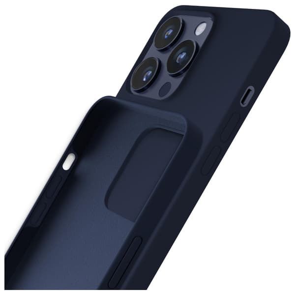 3MK Silikonskal till iPhone 16 Pro, Marinblå