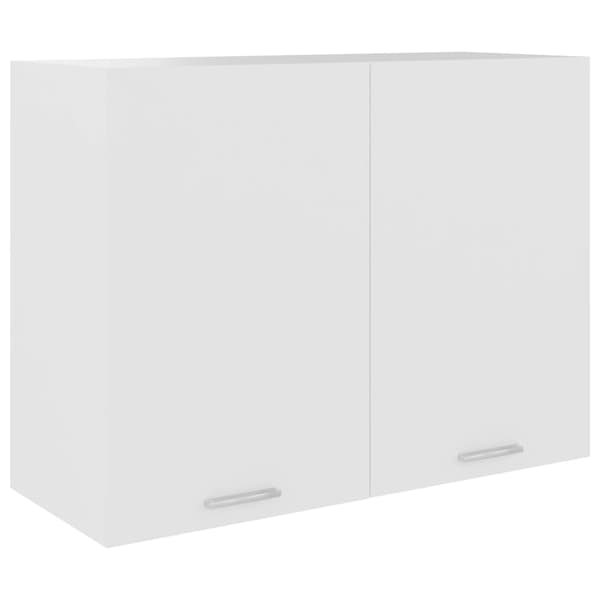 vidaXL vægskab hvid 80x31x60 cm spånplade
