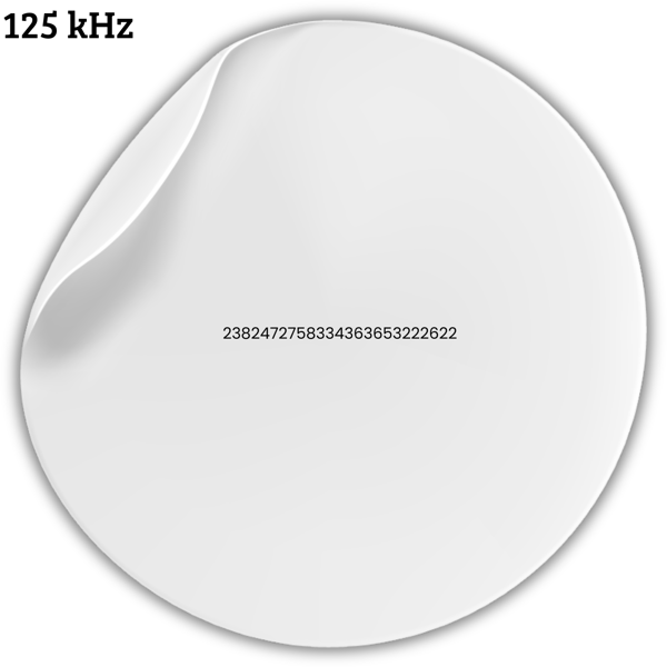 Mynt-ID RFID 125kHz UNIK adgangsmærkat