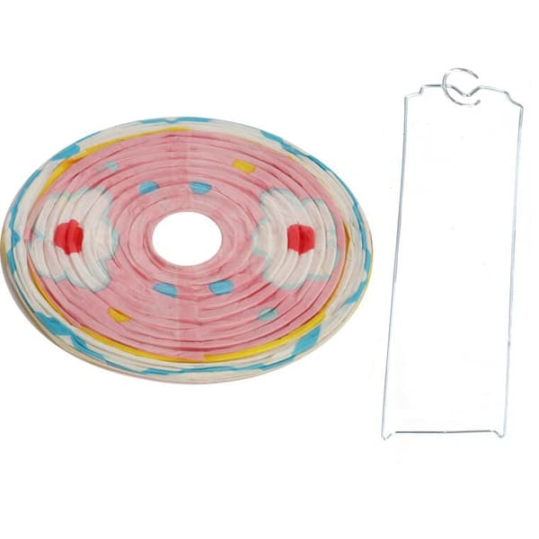 ÆGGEPAPIRLANTERNE FOLDBAR 25 CM LYSERØD