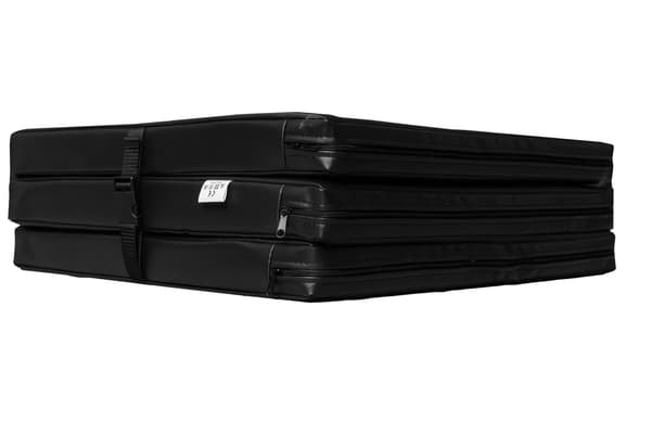 Gymnastikmåtte, måtte - 180x60x6 sort - muvv