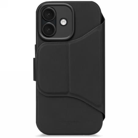 Decoded Textured Silicone Detachable Wallet - MagSafe-kompatibelt skyddsskal för iPhone 17 (phantom black)