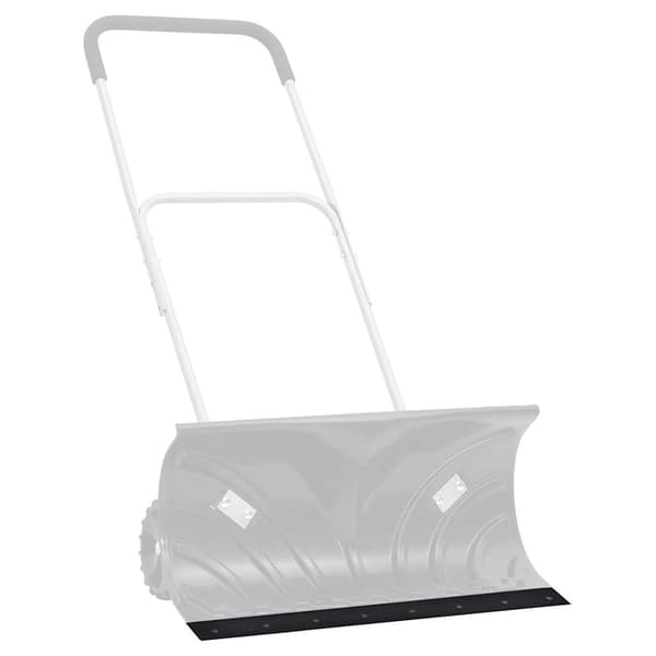 vidaXL gummikant til sneplov sort 150x15x1 cm