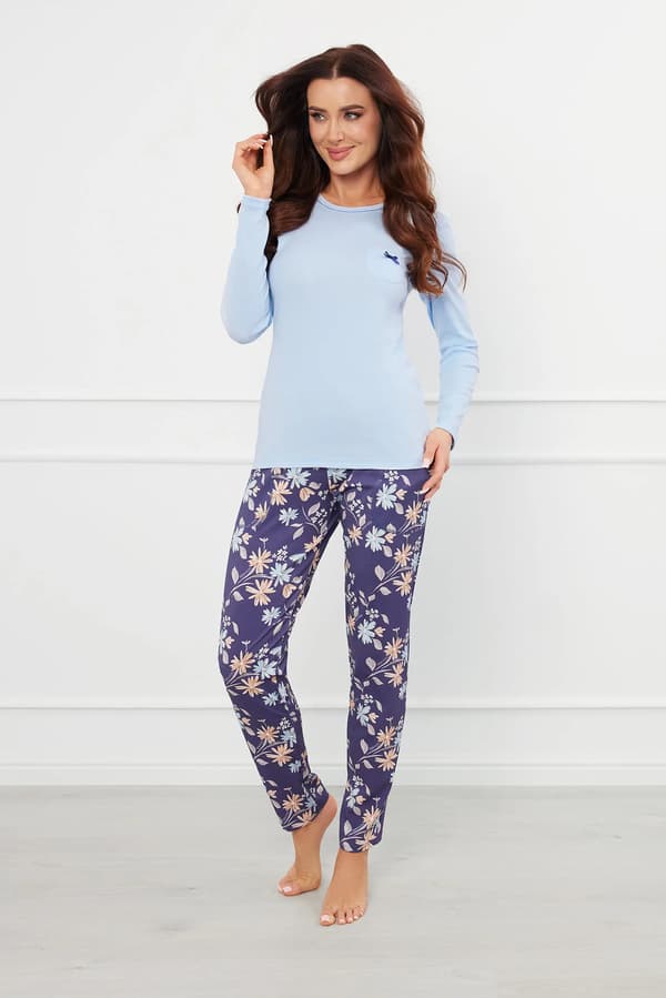 Pulia dampyjamas långärmad, långbyxor S