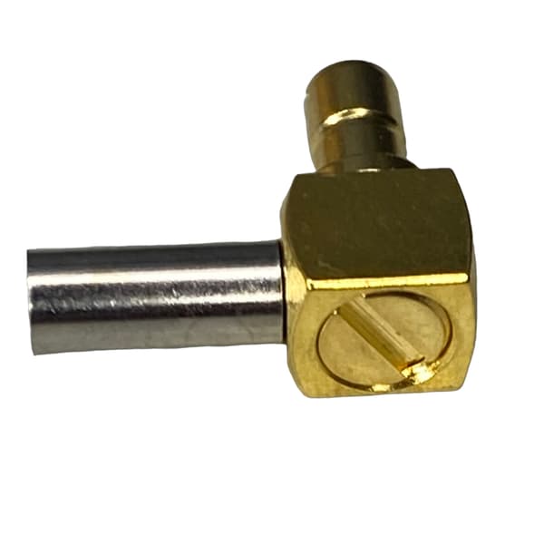 SMB-stik til RG174-kabel, vinklet --- 2 stk. -