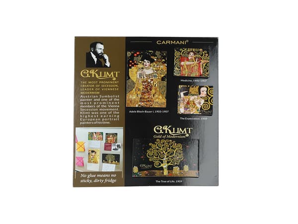 Set med 4 magneter - G. Klimt (CARMANI)