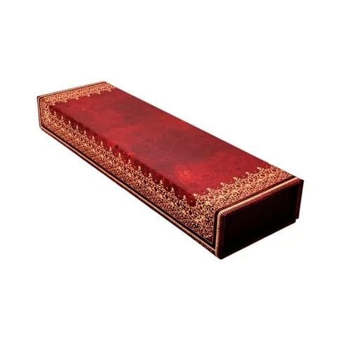 Folioitettu vanha nahkakokoelman penaali