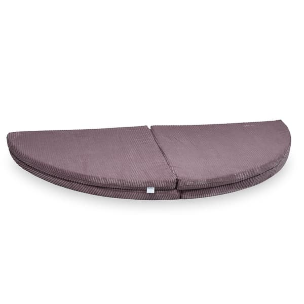Rund vikmatta, diameter 160, Corduroy Lavendel