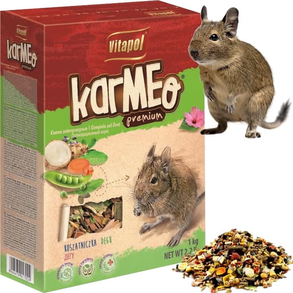 Foder til Deguer, Komplet Vitapol Karmeo Premium 1 kg