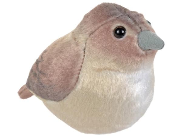 Harmaa satakieli maskotti äänellä