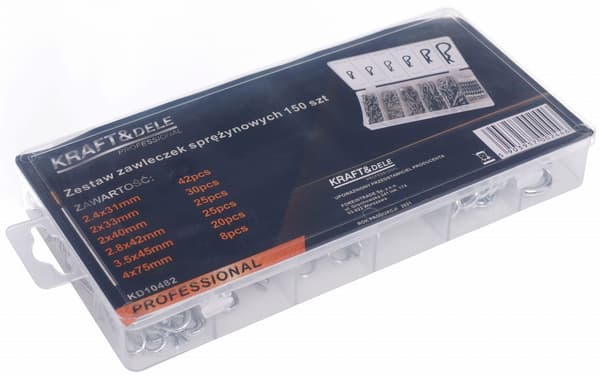 Fjedersplitter 150 stk. KD10482