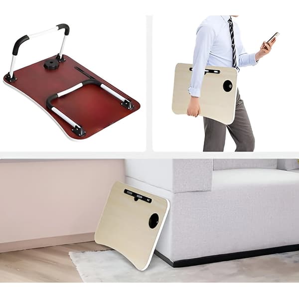 hopfällbart laptopbord, sängbord, frukostbord