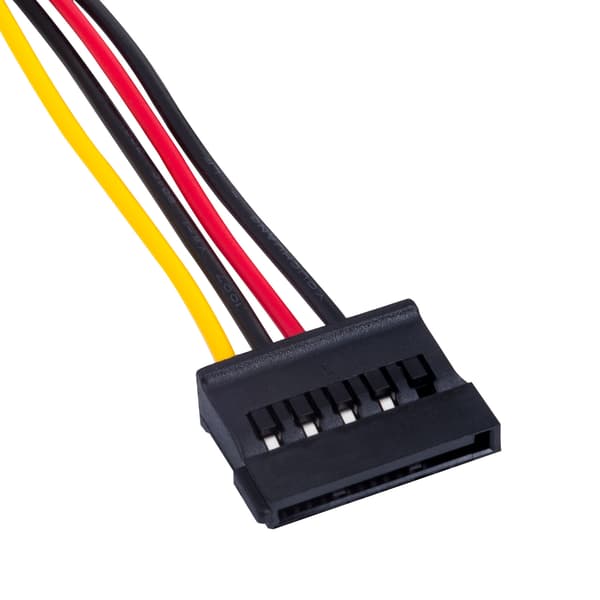 Molex - 2x SATA-kabel Akyga AK-CA-16 strømkabel HDD SSD-drev 15cm