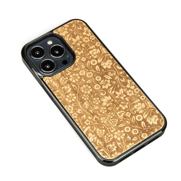 Træcover til iPhone 13 Pro VILDE BLOMSTER ANIEGRE