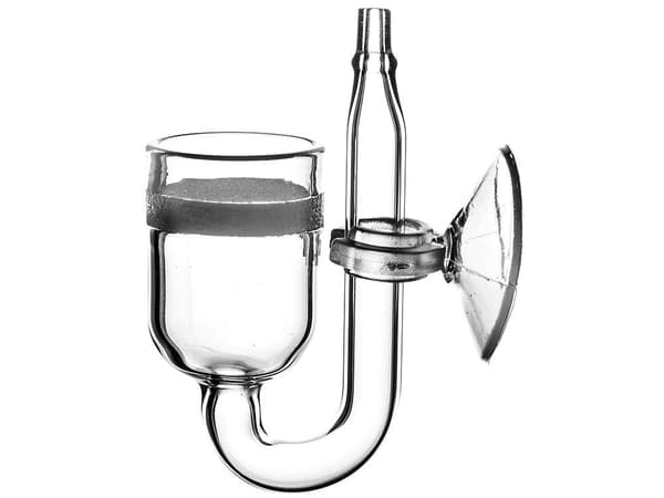 GLAS CO2 NANO DIFFUSER 20MM KERAMISK SINTERING FÖR LITET AKVARIUM