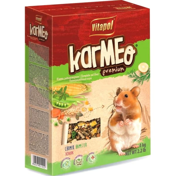 Hamsterfoder, komplet Vitapol Karmeo Premium 1 kg