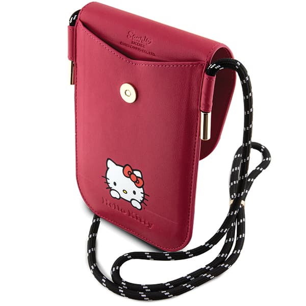 Hello Kitty Läder Daydreaming Snoddväska, Rosa