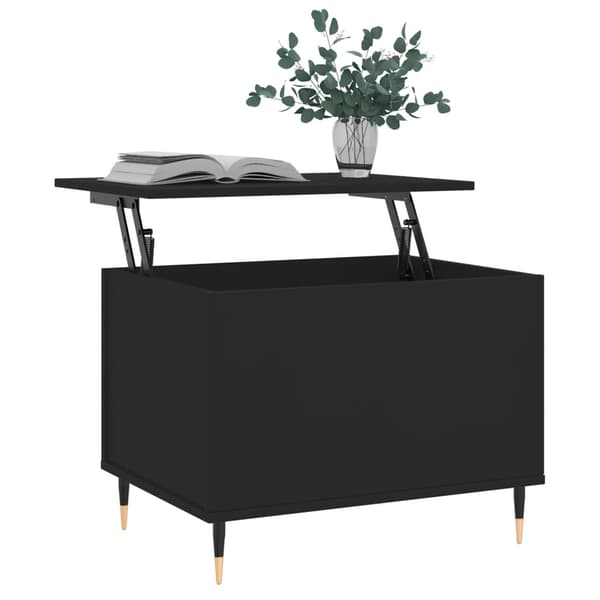 vidaXL sofabord, sort, 60x44,5x45 cm, træbaseret materiale
